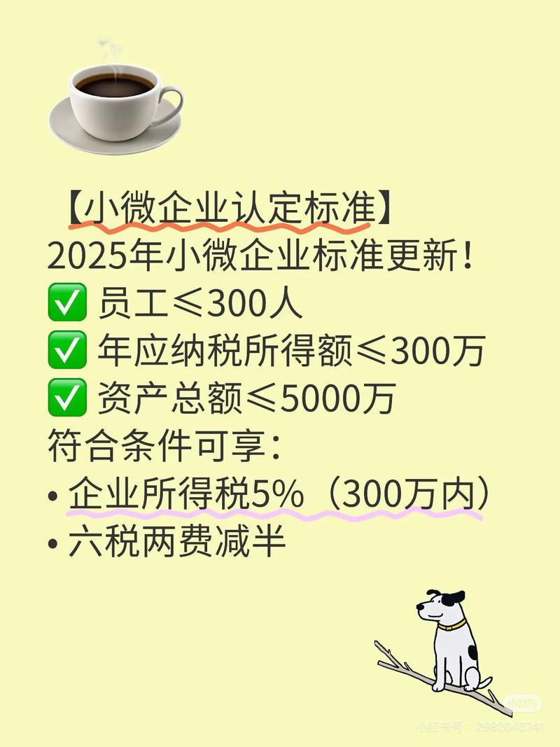 2025年小型微利企业标准