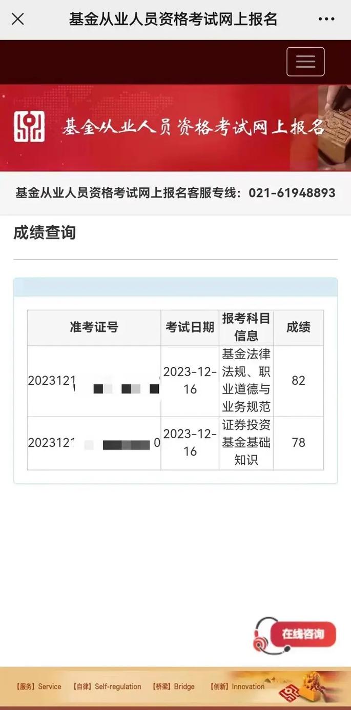 基金从业资格考试准考证打印入口