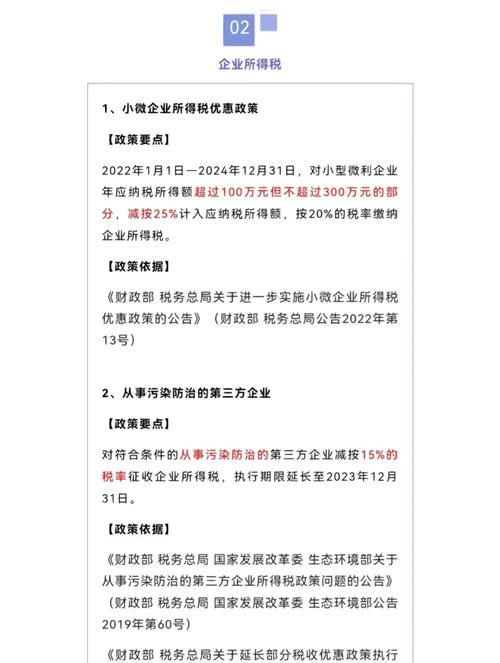小微企业税收优惠政策有哪些
