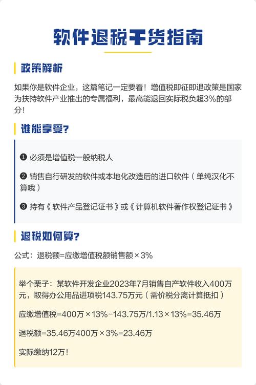 软件企业增值税即征即退政策