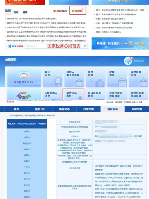 企业重大税收违法案件查询