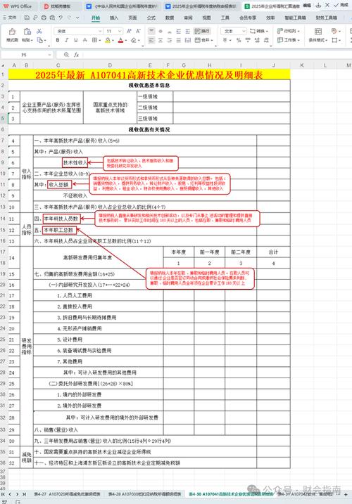 企业所得税优惠事项备案表