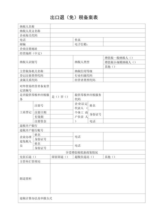 企业所得税优惠事项备案表